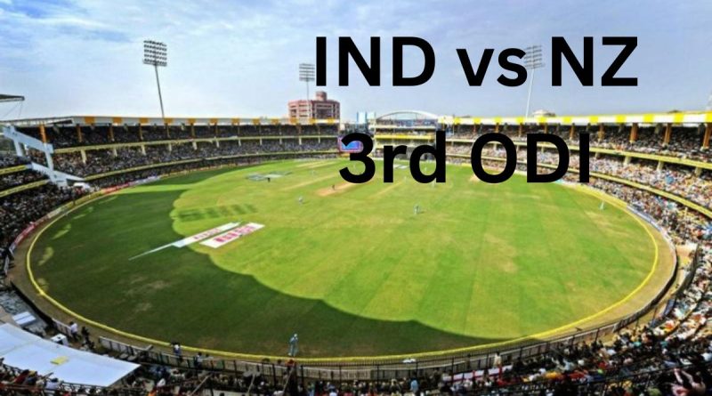 IND vs NZ 3rd ODI