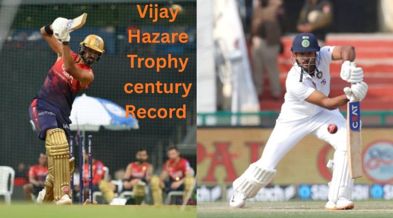 Vijay Hazare Trophy Records